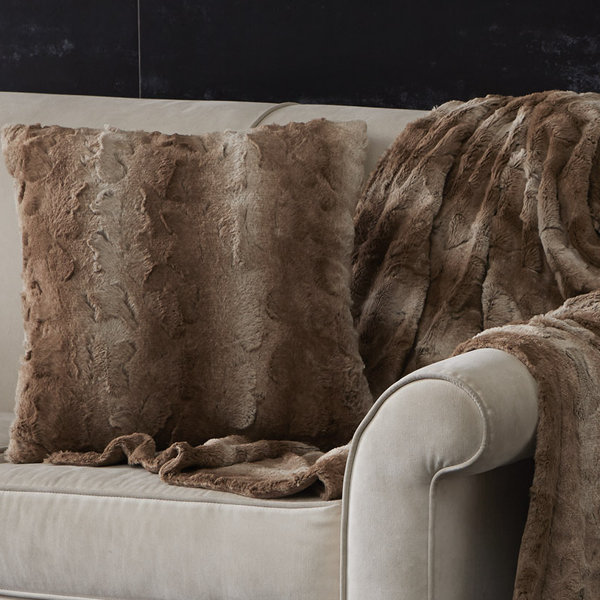 Beautiful view of Faux Fur Throw Pillows Indoor